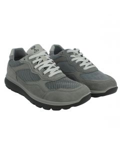 Sneaker in camoscio grigio con memory foam