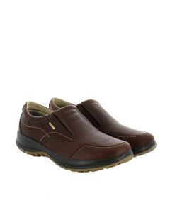 Slip-on in Brown Leather with Gritex Membrane