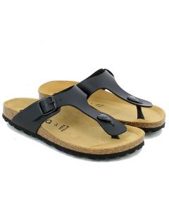 Black fusbet flip-flop slipper