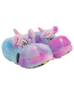 Pantofola viola Unicorno