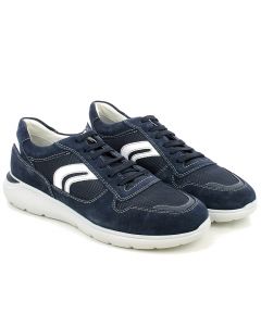 Sneaker Sestriere in Suede Textile Navy